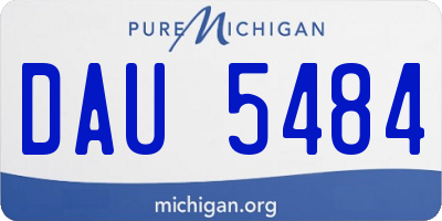 MI license plate DAU5484