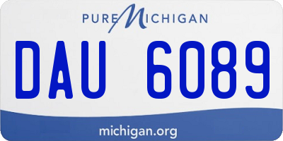 MI license plate DAU6089