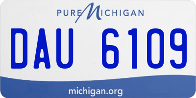 MI license plate DAU6109