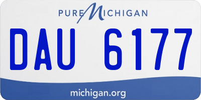 MI license plate DAU6177