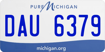 MI license plate DAU6379