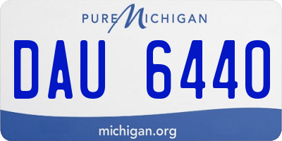 MI license plate DAU6440