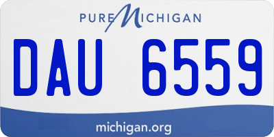 MI license plate DAU6559