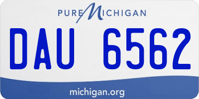 MI license plate DAU6562