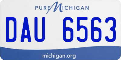 MI license plate DAU6563