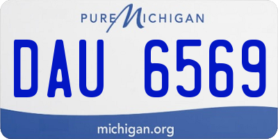 MI license plate DAU6569