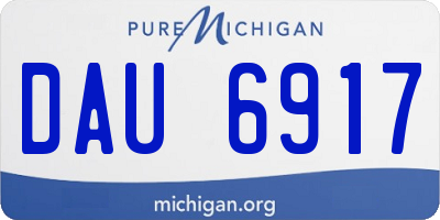 MI license plate DAU6917