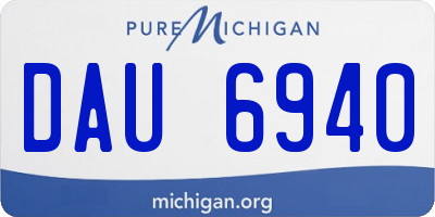 MI license plate DAU6940