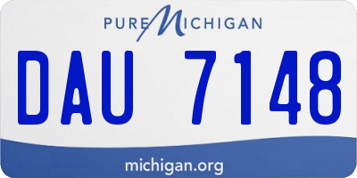 MI license plate DAU7148