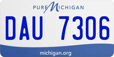 MI license plate DAU7306