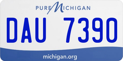 MI license plate DAU7390
