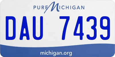 MI license plate DAU7439