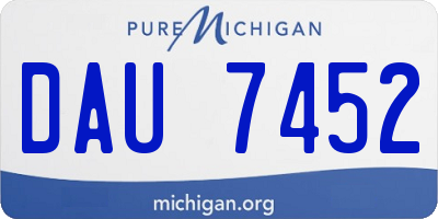 MI license plate DAU7452
