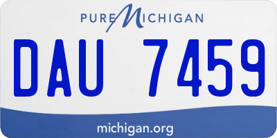 MI license plate DAU7459