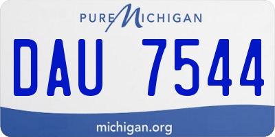MI license plate DAU7544