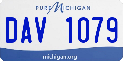 MI license plate DAV1079