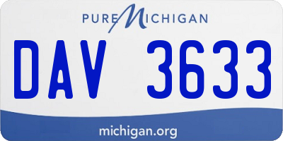 MI license plate DAV3633