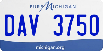 MI license plate DAV3750