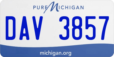 MI license plate DAV3857