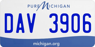 MI license plate DAV3906