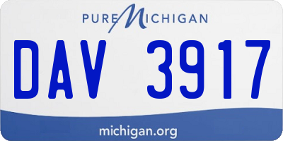 MI license plate DAV3917