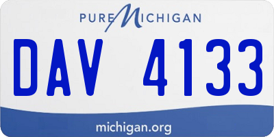 MI license plate DAV4133