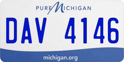 MI license plate DAV4146