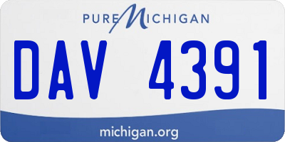 MI license plate DAV4391
