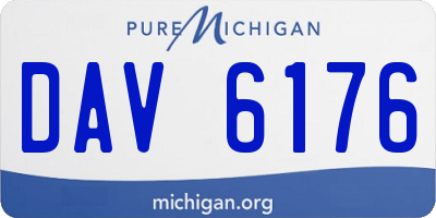 MI license plate DAV6176