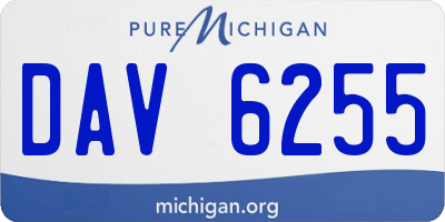 MI license plate DAV6255