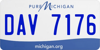 MI license plate DAV7176