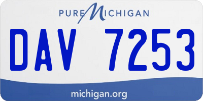 MI license plate DAV7253