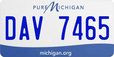 MI license plate DAV7465