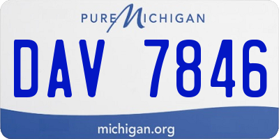MI license plate DAV7846