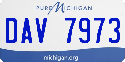 MI license plate DAV7973