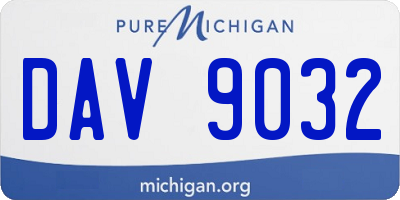 MI license plate DAV9032