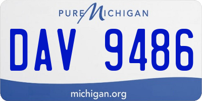 MI license plate DAV9486
