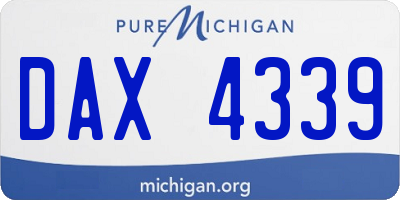 MI license plate DAX4339