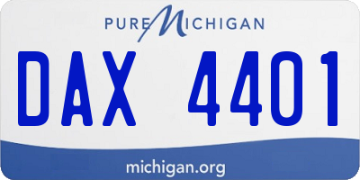 MI license plate DAX4401
