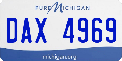 MI license plate DAX4969
