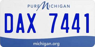 MI license plate DAX7441
