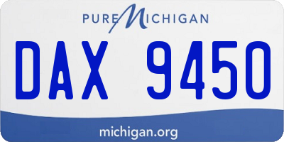 MI license plate DAX9450