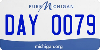 MI license plate DAY0079