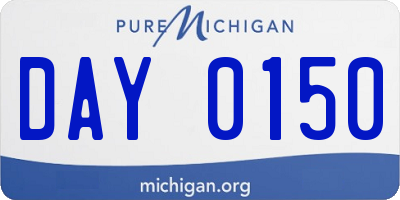 MI license plate DAY0150