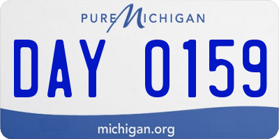 MI license plate DAY0159