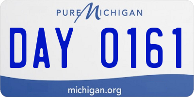 MI license plate DAY0161