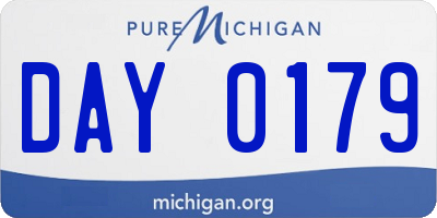 MI license plate DAY0179