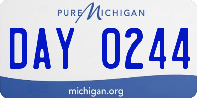 MI license plate DAY0244
