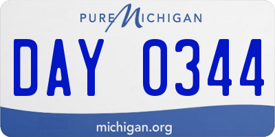 MI license plate DAY0344