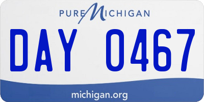 MI license plate DAY0467